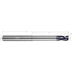 1/4 3FL 0.02CR 3/8LOC END MILL