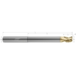 1/2 3FL .030CR CARB 5/8LOC END MILL