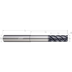 1/2 5FL .030CR CARB 1-1/4LOC END MILL