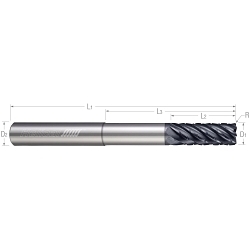 1/2 7FL .030CR CARB 1-1/4LOC END MILL