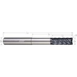 1/2 7FL .030CR CARB 1-1/4LOC END MILL
