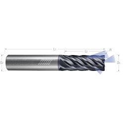 1/4 6FL APLUS 1/4SHK END MILL