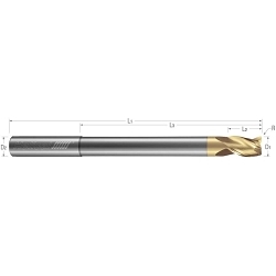 1/2 1/2SHK 5/8LOC END MILL