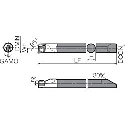 C045XSCLCR03050EZP BORING BAR