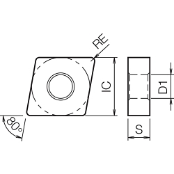 CNGA 544T00825 KS6050 TURNING INSERT