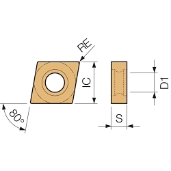 CNGU 242013MFRF PR1705 TURNING INSERT