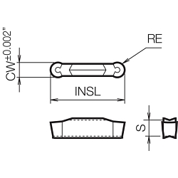 GMM 3020150R KW10 GROOVING INSERT