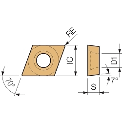 JCGT 11091LF TN60 TURNING INSERT