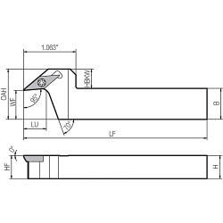SVLPR 6252JXF9 TURNING TOOL HOLDER
