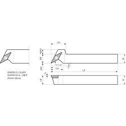 SVPPR 815JXFF TURNING TOOL HOLDER