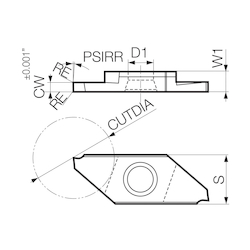 TKF16R150SPR1725 CUT-OFF INSERT