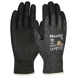XL MAXICUT ULTRA GLOVE BLK ENG YARN, BLK