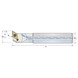 INDEXABLE BORING BAR (COOLANT-THRU) -