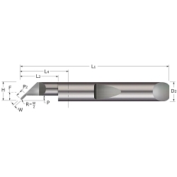 RH UNDERCUT & PROFILE QC GROOVE TOOL