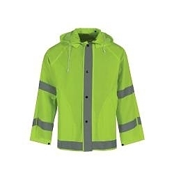MD HI-VIS LIME ECON O-VIZ RAIN JACKET