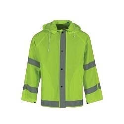SM HI-VIS LIME ECON O-VIZ RAIN JACKET