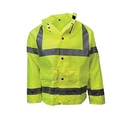 MD LIME TELCOM7002 JACKET w/ HOOD