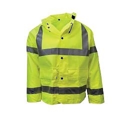 4XL LIME TELCOM7002 JACKET w/ HOOD