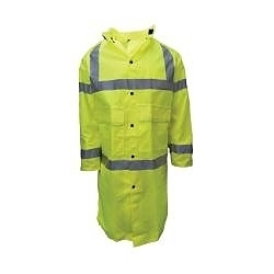XL LIME TELCOM7002 COAT w/ HOOD