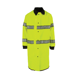 2XL HI-VIS LIME/BLK REV RAIN COAT