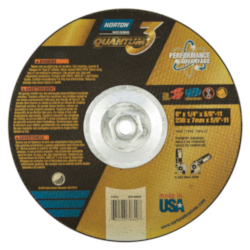 9" x 1/4" x 5/8-11 TYPE 27 DEP CTR WHEEL