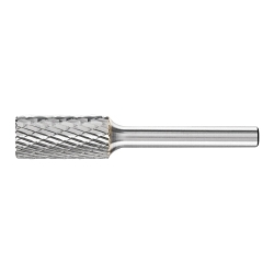 TOUGH CARBIDE CYL BUR (END CUT) DBL CUT