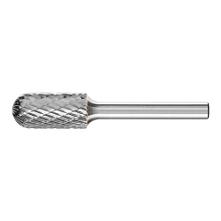 TOUGH CARBIDE CYL BUR (RADIUS END) DBL