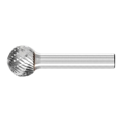 TOUGH CARBIDE BUR - BALL SHAPE DBL CUT