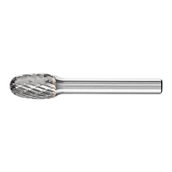 TOUGH CARBIDE BUR - OVAL SHAPE DBL CUT