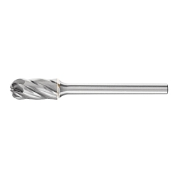 CARBIDE CYL BUR (RADIUS END), ALU/NF CUT