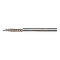 CARBIDE BUR - 14DEG TAPER, SGL CUT