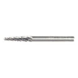 CARBIDE BUR - 14DEG TAPER, DBL CUT