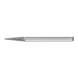 CARBIDE BUR - CONE (POINTED), DBL CUT
