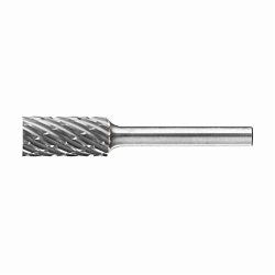 CARBIDE CYL BUR (PLAIN END), STEEL CUT