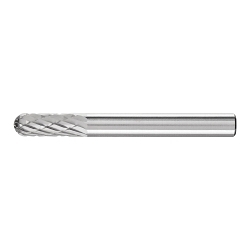 CARBIDE CYL BUR (RADIUS END), DBL CUT