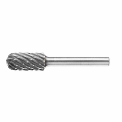 CARBIDE CYL BUR (RADIUS END), STEEL CUT