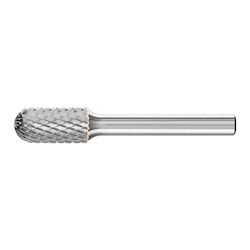 CARBIDE CYL BUR (RADIUS END), DIA CUT