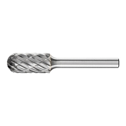 CARBIDE CYL BUR (RADIUS END), CAST CUT