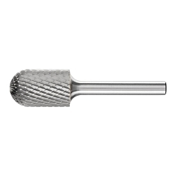 CARBIDE CYL BUR (RADIUS END), DIA CUT