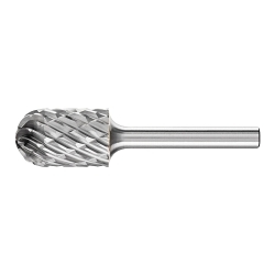 CARBIDE CYL BUR (RADIUS END), STEEL CUT