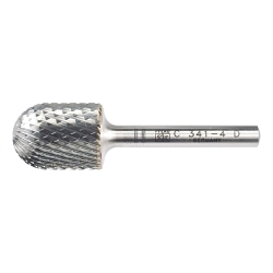 CARBIDE CYL BUR (RADIUS END), DIA CUT