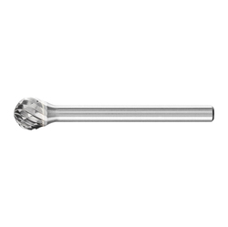 CARBIDE BALL BUR SGL CUT 1/4X3/16X1/4SHK