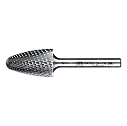 CARBIDE TREE BUR DIA CUT 3/4X1¼INX1/4SHK