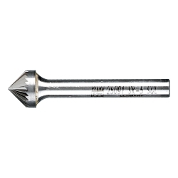 CARBIDE BUR - 90DEG CONE, SGL CUT