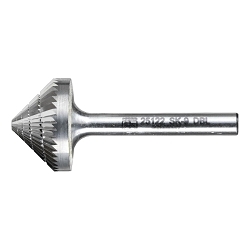 CARBIDE BUR - 90DEG CONE, DBL CUT