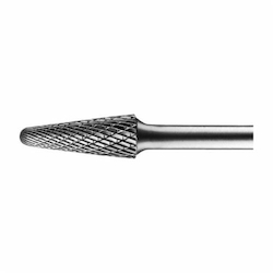 CARBIDE BUR - 14DEG TAPER, SGL CUT