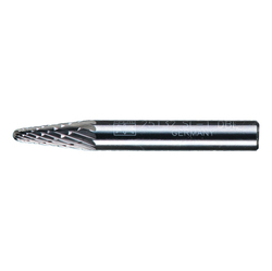 CARBIDE BUR - 14DEG TAPER, DBL CUT