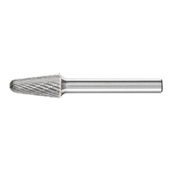 CARBIDE BUR - 14DEG TAPER, DBL CUT