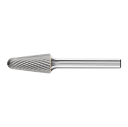 CARBIDE BUR - 14DEG TAPER, SGL CUT