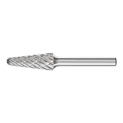 CARBIDE BUR - 14DEG TAPER, STEEL CUT